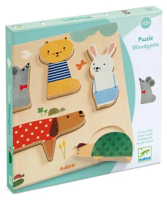 Immagine prodotto di Puzzle in legno Animali domestici, Djeco