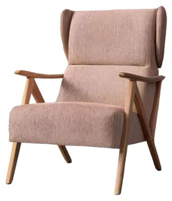 Obrázek produktu pro Křeslo růžové Moderní design Obývací pokoj 1-sedák Textilní materiál