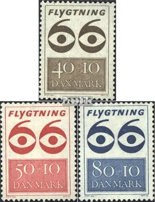 Produktbild von Briefmarken Dänemark 1966 Mi 445-447 (kompl.Ausg.) gestempelt Flüchtlingshilfe