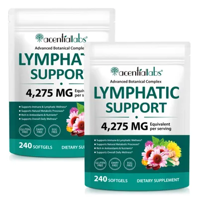 Produktbild von Lymphdrainage Kapseln Lymphsystem Immunsystem Stoffwechsel Lymphatic Support 2x 240 Softgels