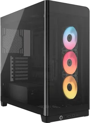 Produktbild von PC Gehäuse Corsair 4500X RS-R ARGB Tempered Glass Mid-Tower, 2 Radiatoren, Schwarz