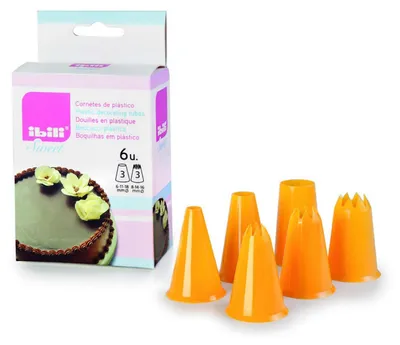Immagine prodotto di Set di punte da pasticceria in plastica - 6 pezzi