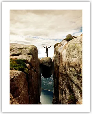Produktbild von Poster - Poster ohne Rahmen - Felsen Gipfel Wolken - 40x50 cm - Wand Bild - Wanddeko - Wandbilder - Kunstposter - Wandposter - Bilder - Kunstdruck - Wanddekoration - Wandbild - P2XPA40x50-5147