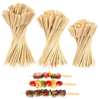 Bambusspieße 300 Stück, 15/18/20 cm, biologisch abbaubar