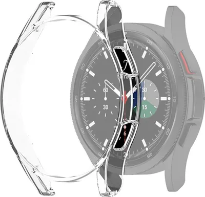 Image de subtel - protection boîtier pour montre Samsung Galaxy Watch 4 Classic (46mm) - coque Transparent anti rayure pour monture de montre connectée. Ajout de verre de protection écran possible