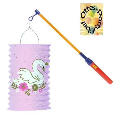 Produktbild von Prinzessin-Laternen-Set : Zuglaterne Lampion + LED Laternenstab Leuchtstab