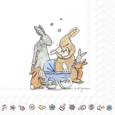 Produktbild von WELCOME BABY Lunch-Servietten