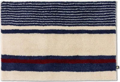 Produktbild von Rhomtuft Badteppich Maritim 70 x 150 cm  Farbe  beige/kobalt/cardinal