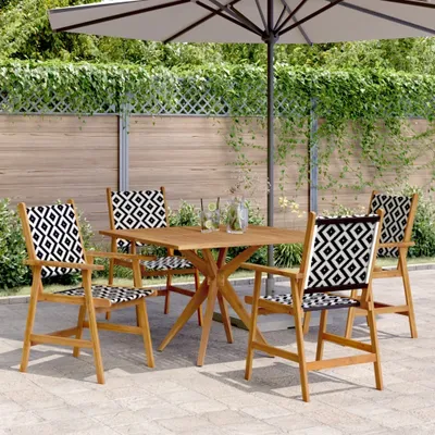 Productafbeelding van Maison Exclusive - Tuinset voor 5 personen, massief acaciahout