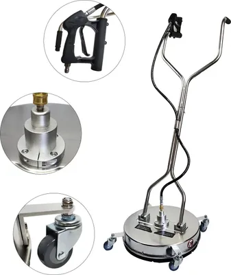 Produktbild von Flächenreiniger für Hochdruckreiniger - Bodenreiniger - 50,8 cm - 4500 PSI - Edelstahl - Ergonomisches Design