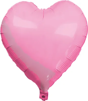 Produktbild von Folienballon Herz, rosa matt, ca. 45 cm