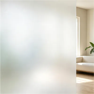 Matte Privacy-Fensterfolie 44,5x200 cm, statisch haftend, UV-Schutz