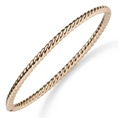Produktbild von Kordel Armreif Armband Armschmuck aus 585 Gold Rotgold 3,5mm breit, glänzend