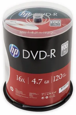 Produktbild von HP DVD-R 4.7GB 100er Pack DVD-R, 4,7 GB