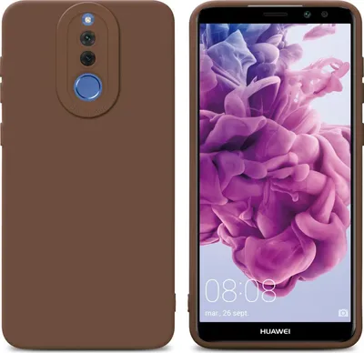 Produktbild von Cadorabo Hülle für Huawei MATE 10 LITE Schutz Hülle in Braun TPU Silikon Etui Case Handyhülle