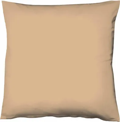 Produktbild von Fleuresse Mako-Satin-Kissenbezug uni colours sand 4033