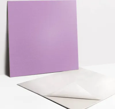 Produktbild von Fliesenaufkleber Set für Bad und Küche - 9 Fliesen Selbstklebend PVC - 30 x 30 - Lila Farbe