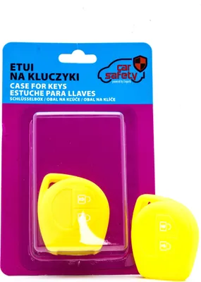 Image de Housse silicone Couvre-clés JAUNE pour Fiat Opel Suzuki