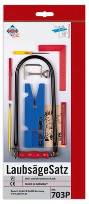 Productafbeelding van Pebaro 703P set voor beginners om mee te beginnen met de decoupeerzaag, inclusief sjabloon