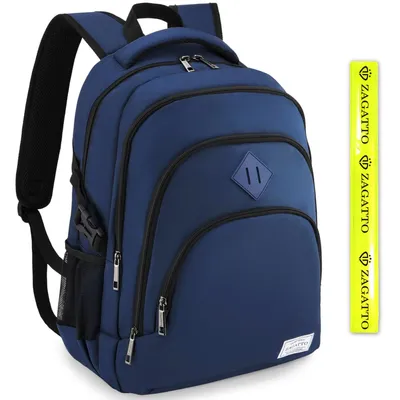 Produktbild von Zagatto City Rucksack für Arbeit und Schule für 17" Laptop 31L Blauer ZG1009