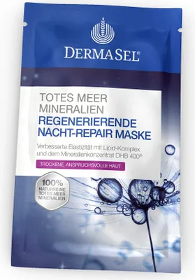 Produktbild von DERMASEL Regenerierende Nacht-Repair Maske für trockene Haut, 12 ml Gesichtsmaske