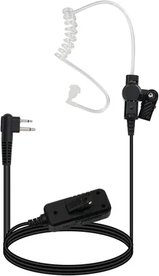 Produktbild von Retevis Aktive Geräuschunterdrückung Funkgerät Headset, Walkie Talkie Kopfhörert, 2-poliges Sicherheits-Headset,kompatibel mit CP040 CP140 CP88 CP1200