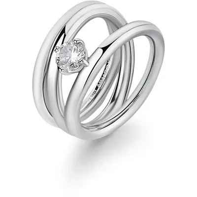 Image de Bagues multiples Brosway argent 18 Collection Ribbon - femme