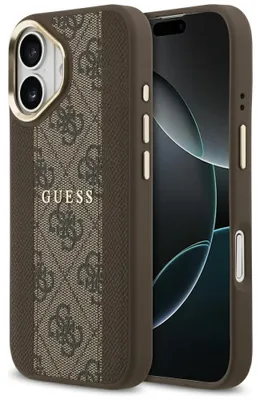 Immagine prodotto di Custodia GUESS per IPHONE 17 compatibile con MagSafe GUHMP17SPG4SEMCW (PU con striscia 4G) marrone