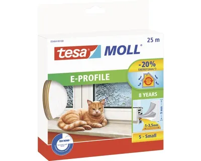 Obrázok produktu pre Tesnenie na okná Economy guma E biele 20 + 5m