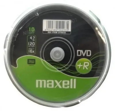 Produktbild von Maxell M160, DVD+R, 120 mm, 10 Stück(e), 4,7 GB