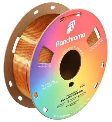 Immagine prodotto di Polymaker Panchroma™ PLA Silk, colore tramonto (oro-rosso), diametro 1,75 mm, peso 1 kg