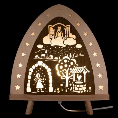 Produktbild von Standleuchte "Frau Holle" (30x32cm) von Weigla Holzkunst
