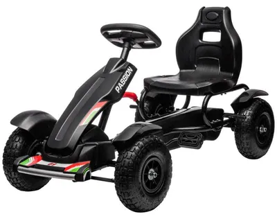 Produktbild von Pedal-Gokart für Kinder | Farbe: Schwarz | Abmessungen: 58x121x61 cm