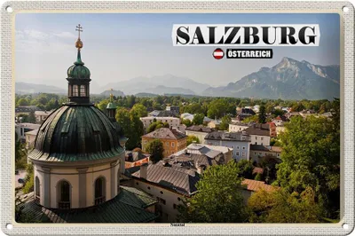Produktbild von Blechschild Reise Salzburg Nonntal Österreich 30x20cm