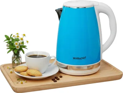 Zdjęcie produktu dla Czajnik Elektryczny Marado Cichy 2L Super Mocny 1500W Ma-0201 Niebieski