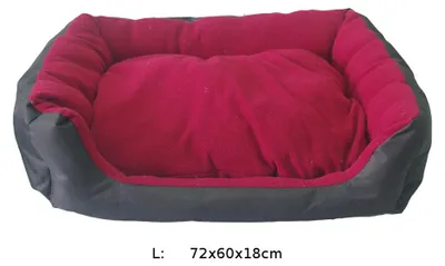 Produktbild von Hundebett BaluL rot Hundekorb Hundekissen Hundesofa Tierbett Katzenbett