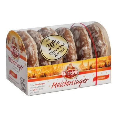 Zdjęcie produktu dla Wicklein Meistersinger Wafle norymberskie piernikowe glazurowane 200g