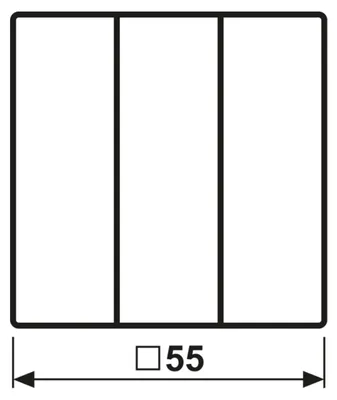 Imagen del producto de JUNG, conector para interruptor triple, modelo A593BFWW