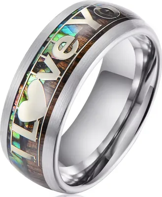 Produktbild von I Love You Ring - Silber/57mm für Sie und Ihn KP31982