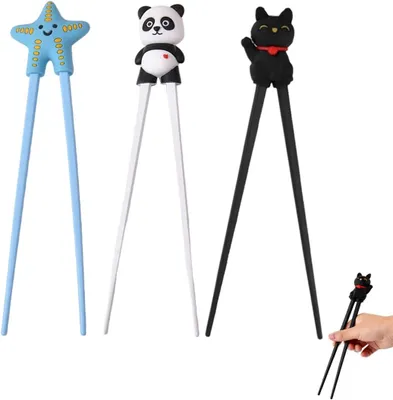 Zdjęcie produktu dla Pałeczki do jedzenia 3 pary, panda łapa kota, do sushi