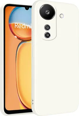 Immagine prodotto di Custodia per Xiaomi Poco C65 /Redmi 13C 4G Morbido silicone liquido, custodia in gomma antiurto Bianco