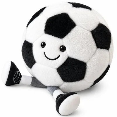 Produktbild von XSJIJKAG Fußballgeschenke für Jungen – Fußball-Plüschtier, 27 cm
