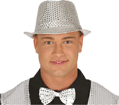 Produktbild von Guirca Pailletten-gangsterhut One Size