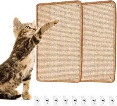 Productafbeelding van Famanu krabmat 30 x 40 cm - Sisal krabplank voor katten