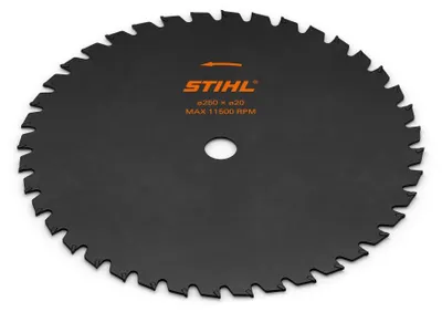 Image de Couteau à herbe antiprojection 40 dents 250x20mm - STIHL - 4000-713-3806