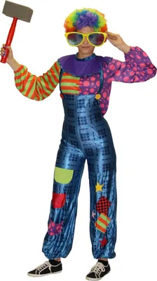 Produktbild von Clownkostüm für Damen Zirkus Narr Kostüm Clown S - XL, Größe:M