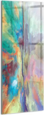 Produktbild von Designer Glasbild - Wandbild - Glas Bild - 50x125 cm - Abstraktion Der Himmelslandschaft