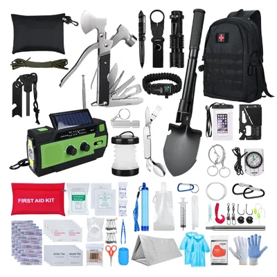 Produktbild von Survival Kit All-in-1 – Notfallset mit Erste-Hilfe-Set für Camping, Abenteuer
