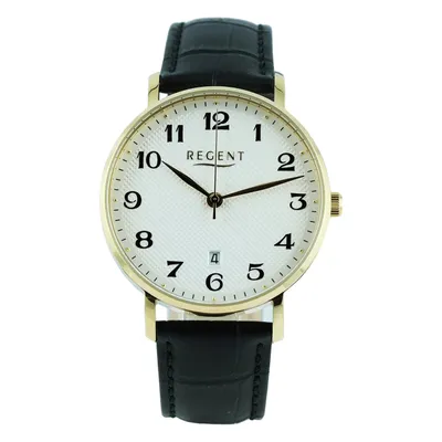 Immagine prodotto di Orologio da uomo Regent cinturino in pelle orologio da polso analogico nero UR1011586