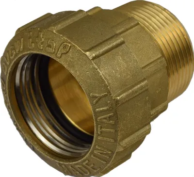 Produktbild von Agora-Tec®  Messing Fitting Kupplung 40 mm x 1 1/4 Zoll AG (41,9 mm) für PE-Rohr 40 mm